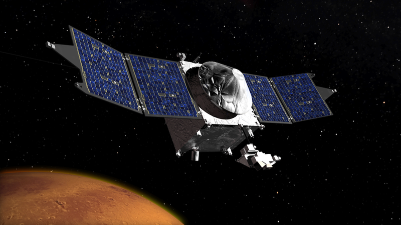 Illustration for article titled MAVEN "Nails It," Swinging Into Mars Orbit With Style
